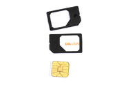काले नियमित माइक्रो सिम कार्ड अनुकूलक / माइक्रो सिम कार्ड एडाप्टर 3FF - 2FF