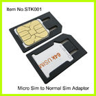 IPhone 4 के लिए सामान्य सिम एडाप्टर के लिए कस्टम प्लास्टिक काले माइक्रो