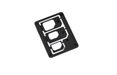 एबीएस प्लास्टिक नैनो सिम और माइक्रो सिम कार्ड अनुकूलक, 3 1 सिम एडाप्टर में