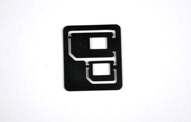 सामान्य सेल फोन के सिम कार्ड एडाप्टर, Blcak प्लास्टिक ABS 250pcs एक polybag में