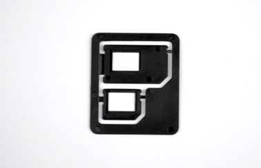 माइक्रो प्लास्टिक एबीएस सेल फोन के सिम कार्ड एडाप्टर, कॉम्बो नैनो सिम अडैप्टर