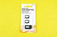 प्लास्टिक ABS 3FF माइक्रो सिम एडाप्टर के लिए IPhone 4 या IPhone 5