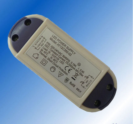 12V डीसी 1 ए 12W निरंतर वोल्टेज एलईडी ड्राइवर IP65 EN61000-3-2 ROHS सीई