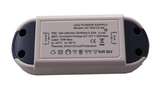 पनरोक बाहरी निरंतर वोल्टेज एलईडी ड्राइवर 12 वोल्ट 30W 2500Ma IP65