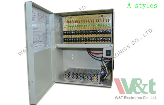 20 amp डीसी 12 वोल्ट विनियमित सीसीटीवी बिजली की आपूर्ति पीएसयू लोड संरक्षण ओवर के साथ