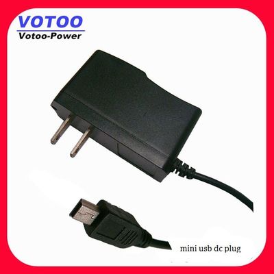 मिनी / माइक्रो डीसी प्लग, सीसीटीवी बिजली की आपूर्ति के साथ 10W 5V 2A दीवार माउंट पावर एडाप्टर