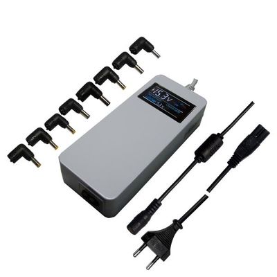 90W-ऑटो + पतली + ब्लू एलसीडी यूनिवर्सल लैपटॉप पावर एडाप्टर