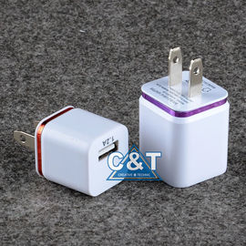 दोहरी पोर्ट 3.1A USB एसी पावर एडाप्टर 2-टोन होम Iphone 6 दीवार चार्जर