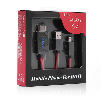 6.5 फीट MHL 11 पिन माइक्रो सैमसंग के लिए HDMI एडाप्टर के लिए यूएसबी केबल 1080p HDTV
