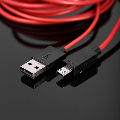 6.5 फीट MHL 11 पिन माइक्रो सैमसंग के लिए HDMI एडाप्टर के लिए यूएसबी केबल 1080p HDTV