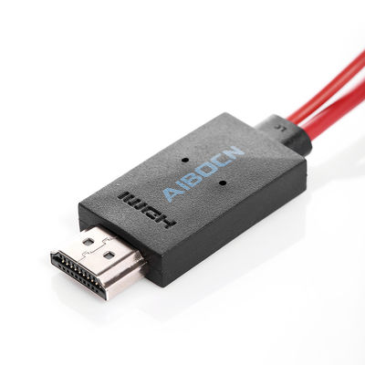6.5 फीट MHL 11 पिन माइक्रो सैमसंग के लिए HDMI एडाप्टर के लिए यूएसबी केबल 1080p HDTV