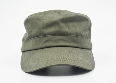 Blank Cotton Military Army Green Cap Customized Lining With Metal Buckle